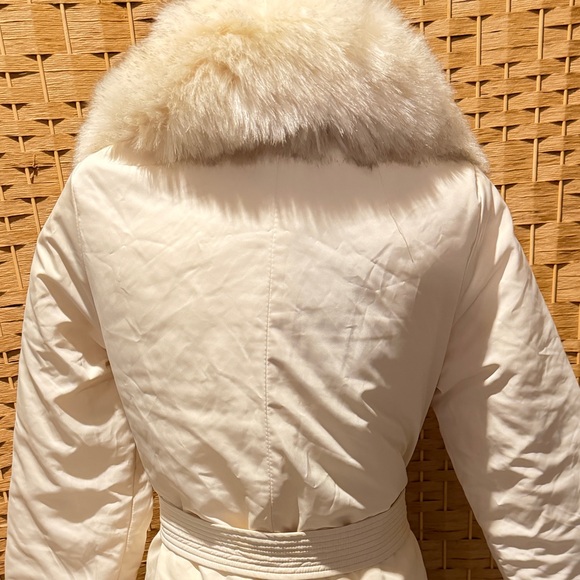Fashion Union faux fur trim belted collar Jacket